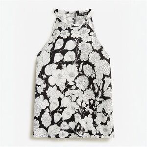 J.Crew Amber linen top in classic floral - size L - NWT